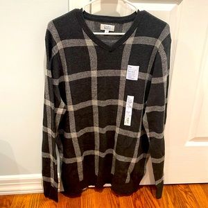 Croft &Barrow Mens Plaid Sweater